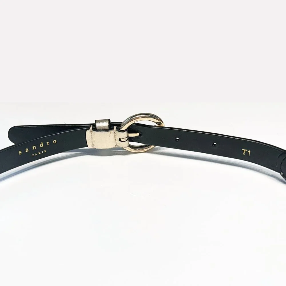 SANDRO Leather belt, size T1 - Picture 5 of 5